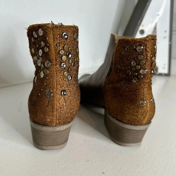 Circle G by Corral Leather Ankle Booties Western Boho Chic  - Size 9 - Picture 4 of 11